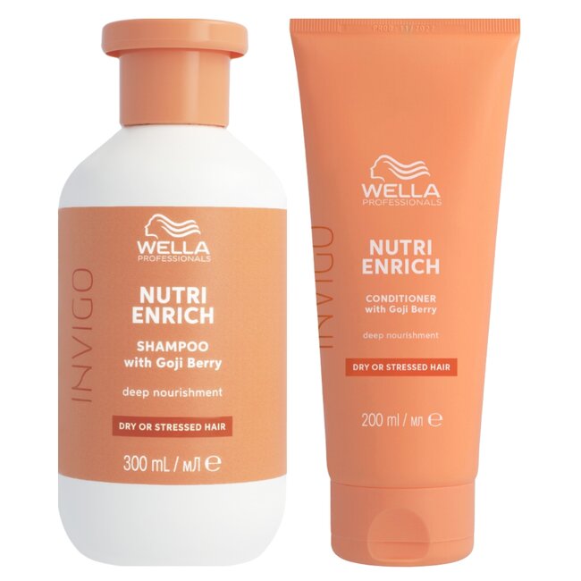 Wella Professionals CombiDeal - Enrich Shampoo 300ML & Enrich Conditioner 200ML | für trockenes oder durch die Sonne geschädigtes Haar