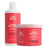 Wella Professionals CombiDeal - Brilliance Shampoo Coarse 500ML & Brilliance Mask Coarse 500ML | voor gekleurd haar