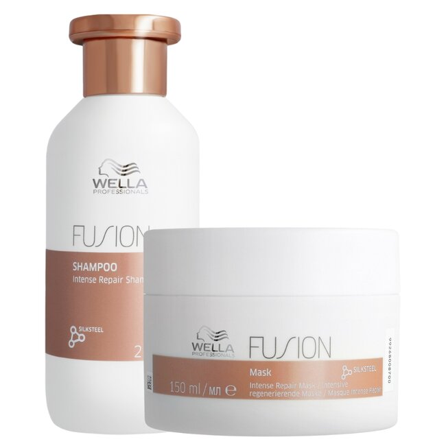 Wella Professionals CombiDeal - Shampooing Fusion 250 ml et Masque Fusion 150 ml - pour tous types de cheveux