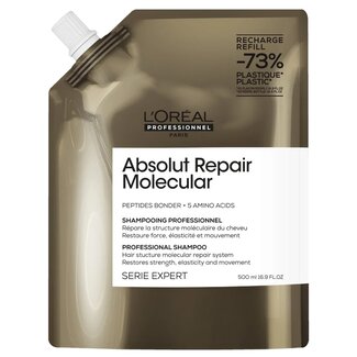 L'Oréal Professionnel L’Oréal Professionnel - Absolut Repair Molecular - Refill - Shampooing pour cheveux abîmés ou difficiles à coiffer - 500 ml