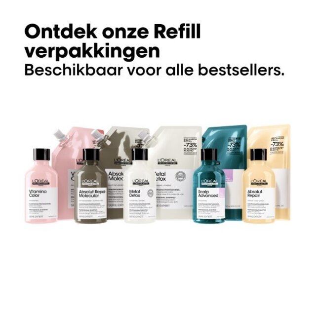 L’Oréal Professionnel - Absolut Repair Molecular - Refill | Shampoo voor beschadigd- of onhandelbaar haar - 500 ml