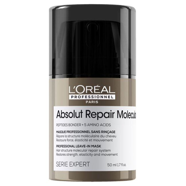 L’Oréal Professionnel - Absolut Repair Molecular - Leave-in pour cheveux abîmés ou indisciplinés - 50 ml