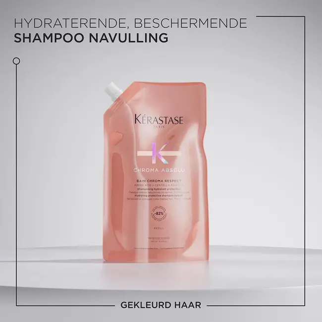 Kérastase - Chroma Absolu - Bain Chroma respect Refill | Shampoo voor gekleurd haar - 500 ml