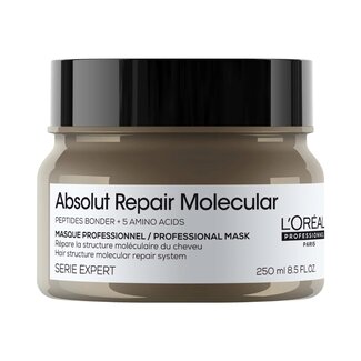 L'Oréal Professionnel L’Oréal Professionnel - Absolut Repair Molecular - Haarmasker voor beschadigd- of onhandelbaar haar - 250 ml