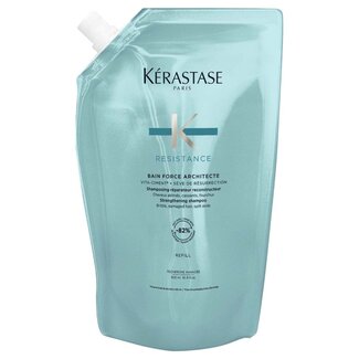 Kérastase Kérastase - Résistance - Bain Force Architecte Refill - Shampooing pour cheveux abîmés ou indisciplinés - 500 ml