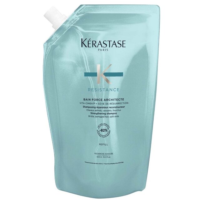 Kérastase - Résistance - Bain Force Architecte Refill | Shampoo voor beschadigd- of onhandelbaar haar - 500 ml
