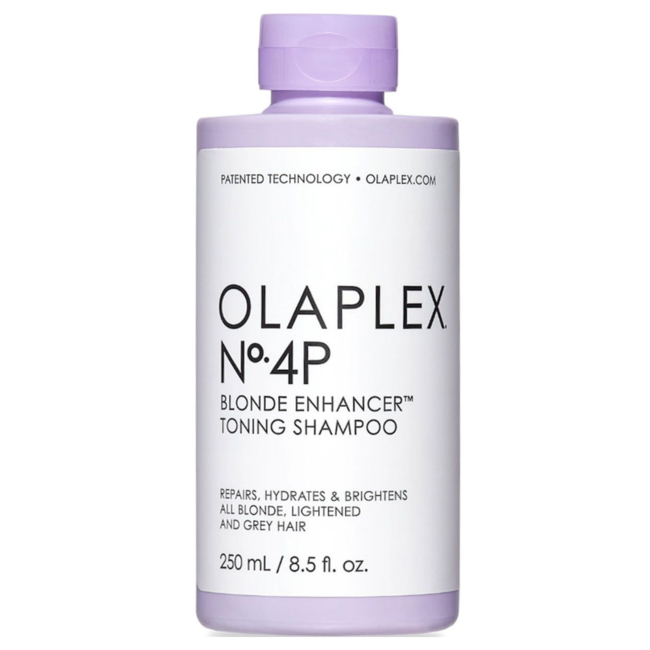 Olaplex - Shampooing Tonifiant No.4P Blonde Enhancer - Shampooing pour tous types de cheveux - 250 ml