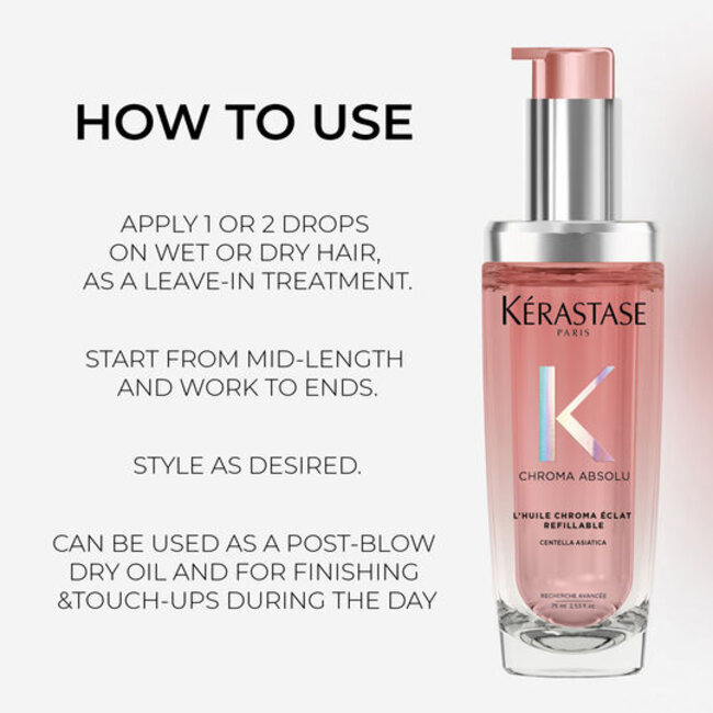 Kérastase - Chroma Absolu - Huile Chroma Éclat | Haaröl für coloriertes Haar - 75 ml