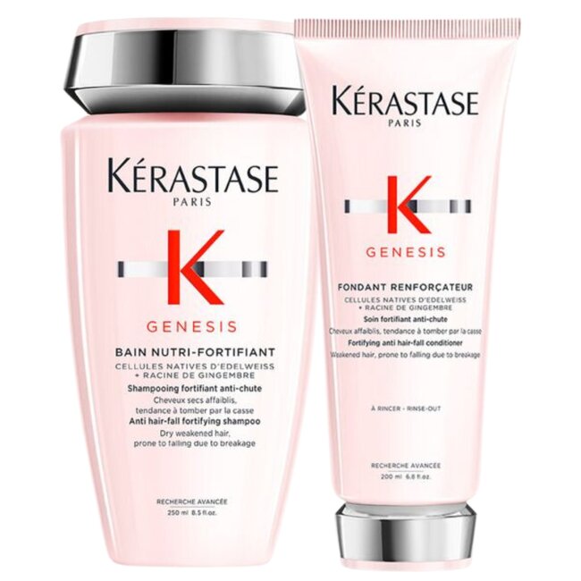 Kérastase CombiDeal - Genesis - Bain (Shampoo) Nutri-Fortifiant 250 ML & Fondant Renforcatuer 200ML | voor dunner wordend haar