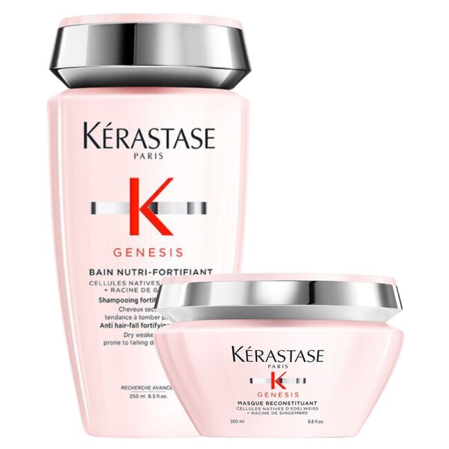 Kérastase CombiDeal - Genesis - Bain Nutri-Fortifiant 250 ML & Masque Reconstituant 200 ML | für dünner werdendes Haar