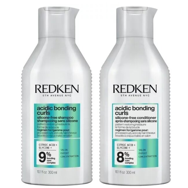 Redken CombiDeal - Acidic Bonding Curls - Shampoo 300 ML & Conditioner 300 ML | für lockiges oder krauses Haar