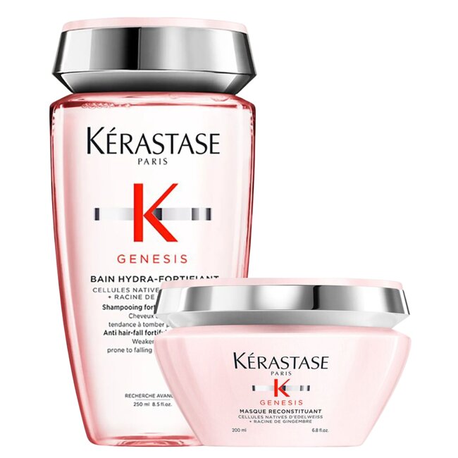 Kérastase CombiDeal - Genesis - Bain Hydra-Fortifiant 250 ML & Masque Reconstituant 200 ML | für dünner werdendes Haar