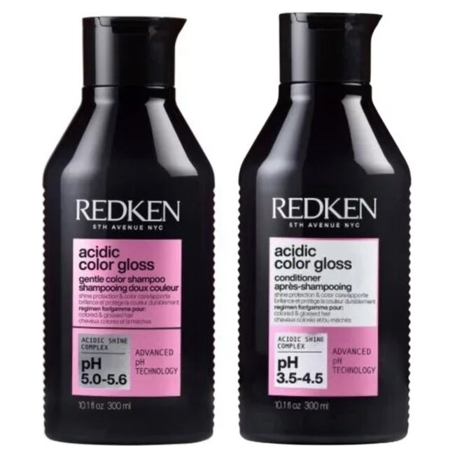 Redken CombiDeal - Acidic Color Gloss - Shampoo 300 ML & Conditioner 300 ML | voor gekleurd haar