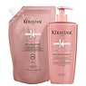 Kérastase CombiDeal - Chroma Absolu - Bain (Shampooing) Chroma Respect 500 ML & Bain Chroma Respect Refill 500 ML | pour cheveux colorés