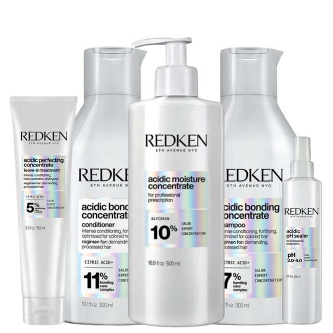Redken CombiDeal - Acidic Bonding Concentrate | Routine for damaged or unruly hair