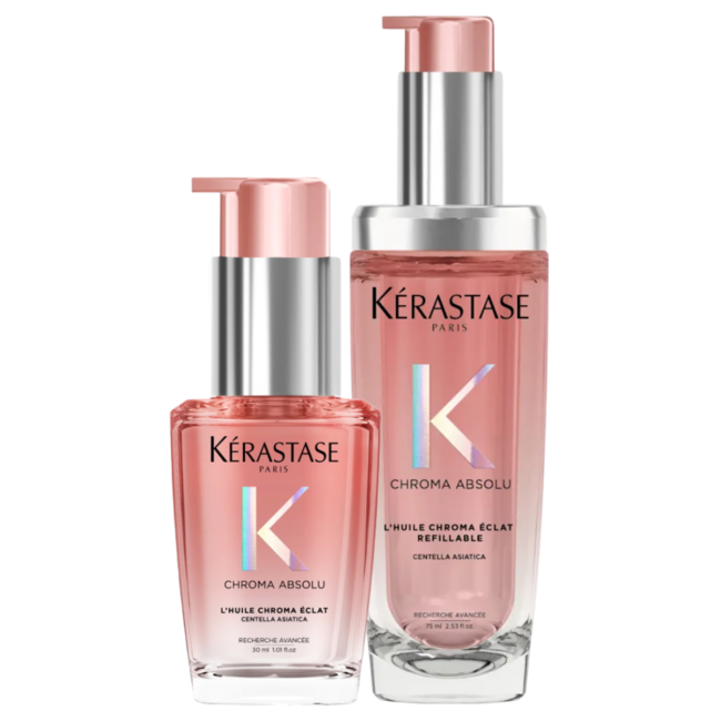 Kérastase Combo Deal - Chroma Absolu |Huile Chroma Éclat 75 ml & Huile Chroma Éclat 30 ml - for colored hair