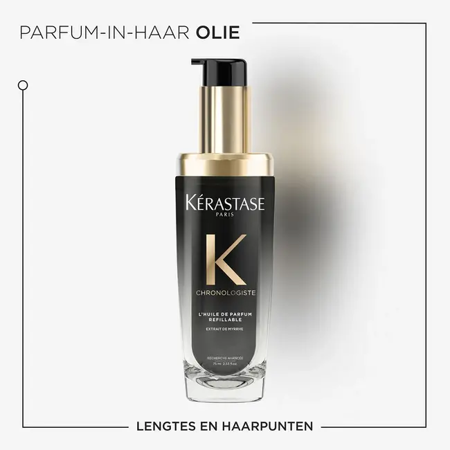 Kérastase Offre Combi - Chronologiste | Huile de Parfum 75 ml & Huile de Parfum Recharge 75 ml - pour cheveux ternes