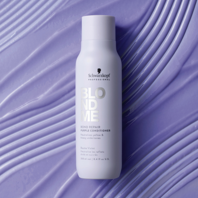 Schwarzkopf Professional - BlondMe  - Bond Repair Purple Conditioner  | Conditioner voor blond haar - 250ml