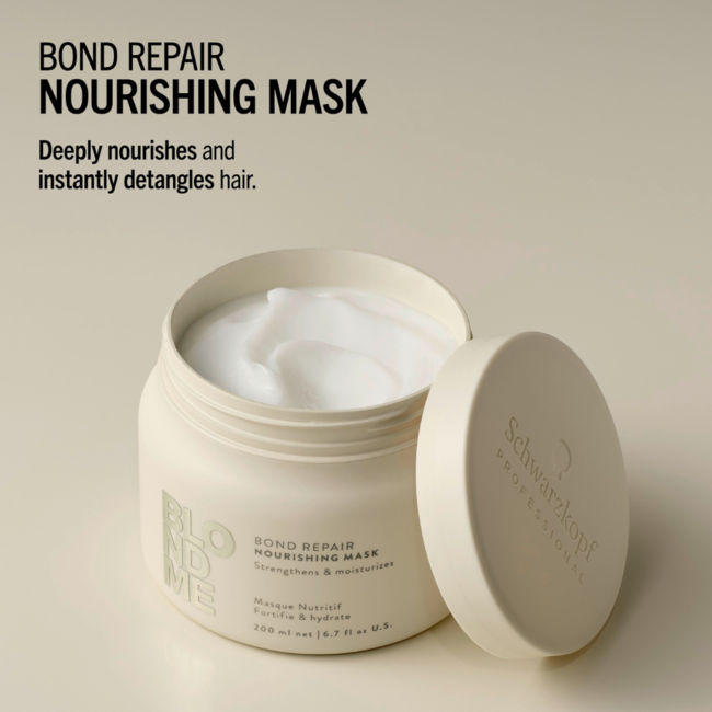 Schwarzkopf Professional - BlondMe - Bond Repair Nourishing Mask | Masque capillaire pour cheveux blonds