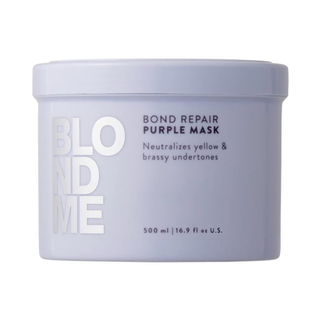 Schwarzkopf Professional - BlondMe - Bond Repair Purple Mask | Masque capillaire pour cheveux blonds