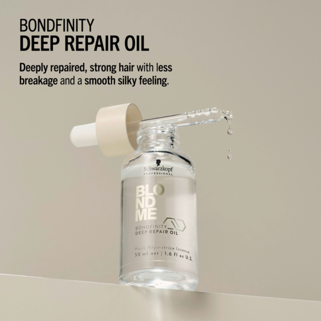 Schwarzkopf Professional - BlondMe  - Bondfinity Deep Repair Oil   | Haarolie voor blond haar - 50ml