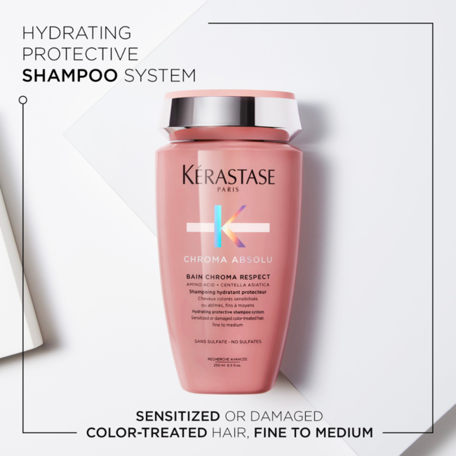 Kérastase CombiDeal - Chroma Absolu - Bain (Shampoo) Chroma Respect 250 ML & Masque Chroma Filler 200 ML | for colored hair
