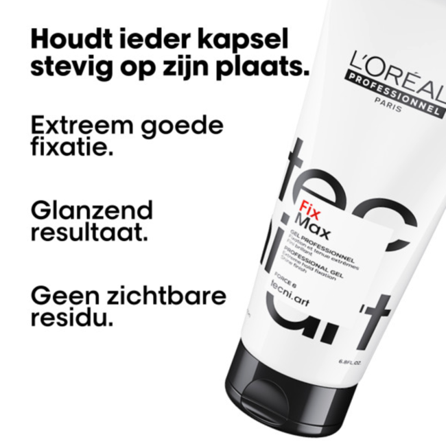 L'Oréal Professionnel - Tecni.Art - Fix Max | Gel pour tous les types de cheveux - 200 ml