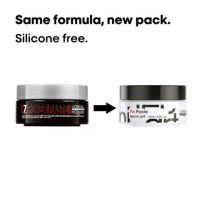 L’Oréal Professionnel - LP Homme Styling - Poker Paste | Paste voor alle haartypes - 75 ml.