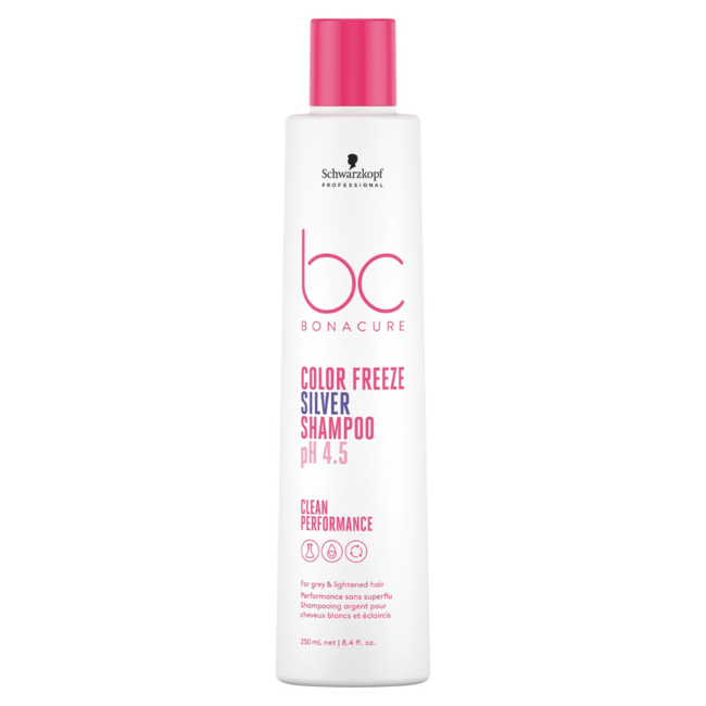 Schwarzkopf Professional - Bonacure - Color Freeze Silver | Shampooing pour cheveux colorés - 250 ml