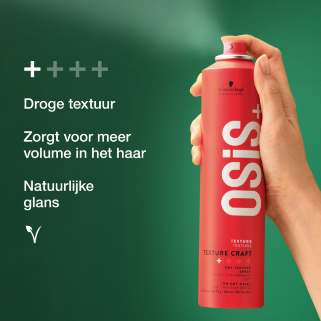 Schwarzkopf Professional - OSiS+ - Texture Craft | Spray coiffant pour tous types de cheveux - 300 ml