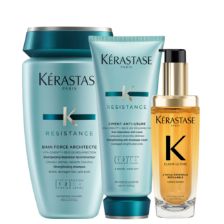 Kérastase Kérastase CombiDeal - Résistance | Routine 2 voor beschadigd- of onhandelbaar haar