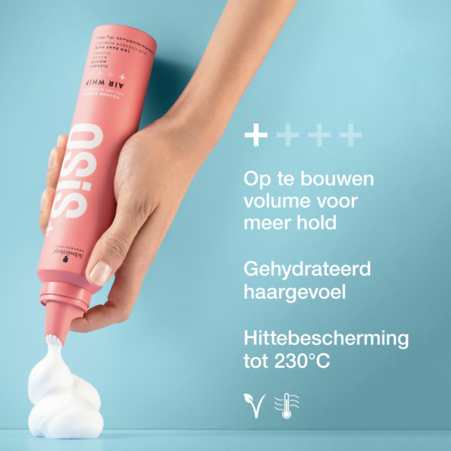 Schwarzkopf Professional - OSiS+ - Air Whip | Mousse for all hair types - 200 ml