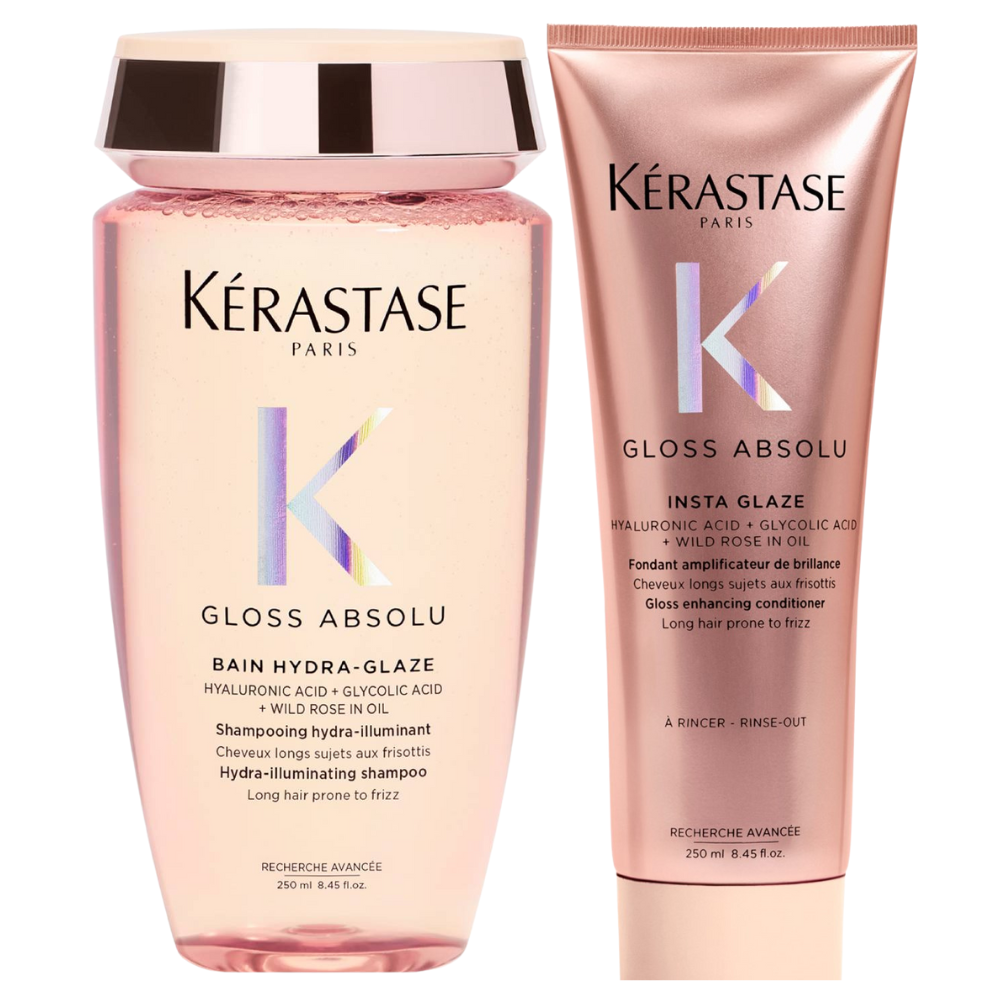 Kérastase CombiDeal - Gloss Absolu | Bain Hydra-Glaze 250 ml & Insta Glaze 250 ml - voor dof haar