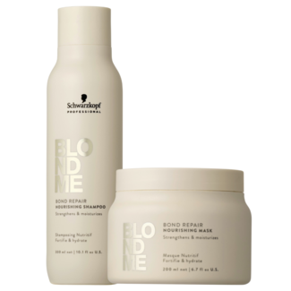 Schwarzkopf Professional Schwarzkopf Professional CombiDeal - BlondMe | Bond Repair Nourishing Shampoo 300 ml & Nourishing Mask 200 ml - pour cheveux blonds
