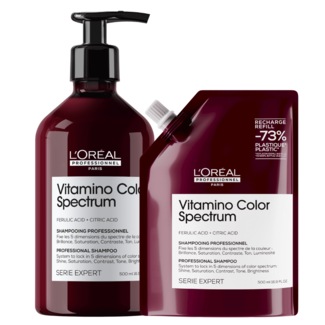 L'Oréal Professionnel L’Oréal Professionnel CombiDeal - Vitamino Color Spectrum | Shampoo 500 ML & Shampoo Refill 500 ML - voor gekleurd haar