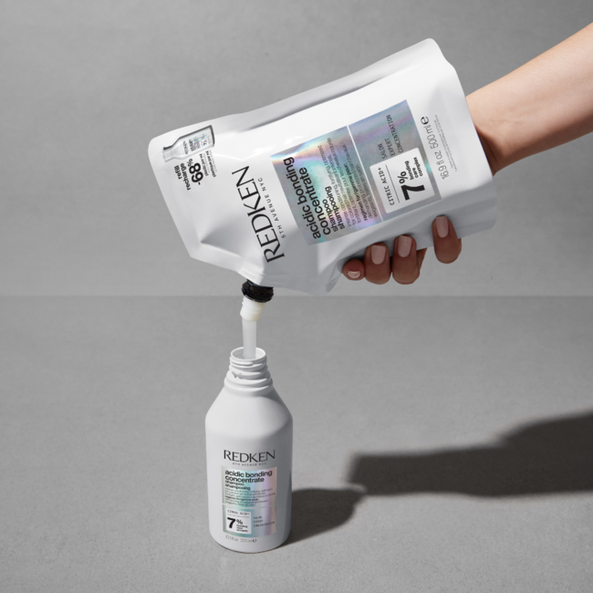 Redken – Acidic Bonding Concentrate - Refill | Shampoo für geschädigtes oder schwer zu bändigendes Haar – 500 ml