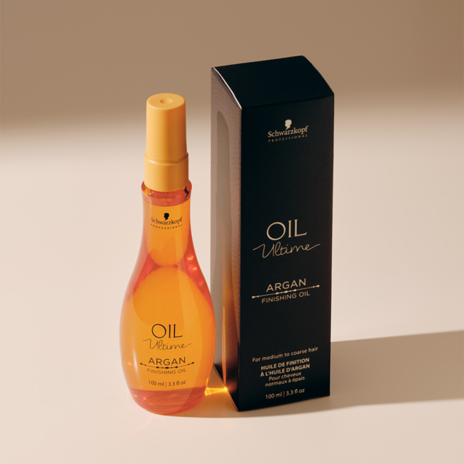Schwarzkopf Professional – Oil Ultime – Huile de Finition à l’Argan | Huile capillaire pour cheveux abîmés ou indisciplinés – 100 ml