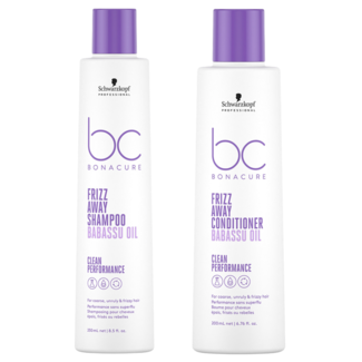 Schwarzkopf Professional Offre Combinée Schwarzkopf Professional – Bonacure | Frizz Away Shampooing 250ML & Après-Shampooing 200ML – pour cheveux bouclés ou frisottants