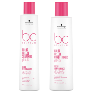 Schwarzkopf Professional Offre Combinée Schwarzkopf Professional – Bonacure | Color Freeze Shampooing 250ML & Après-shampooing 200ML – pour cheveux colorés