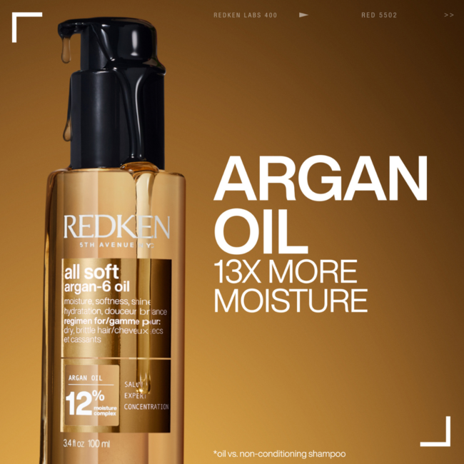 Redken - All Soft | Hair oil for dry or sun-damaged hair – 100 ml