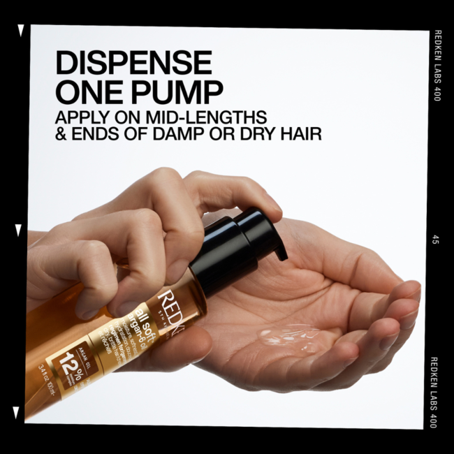 Redken - All Soft | Huile capillaire pour cheveux secs ou abîmés par le soleil - 100 ml