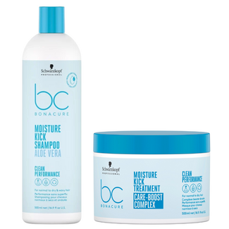 Schwarzkopf Professional Schwarzkopf Professional CombiDeal - Bonacure | Moisture Kick Shampoo 500ML & Masker  500ML - voor droog- of door zon beschadigd haar