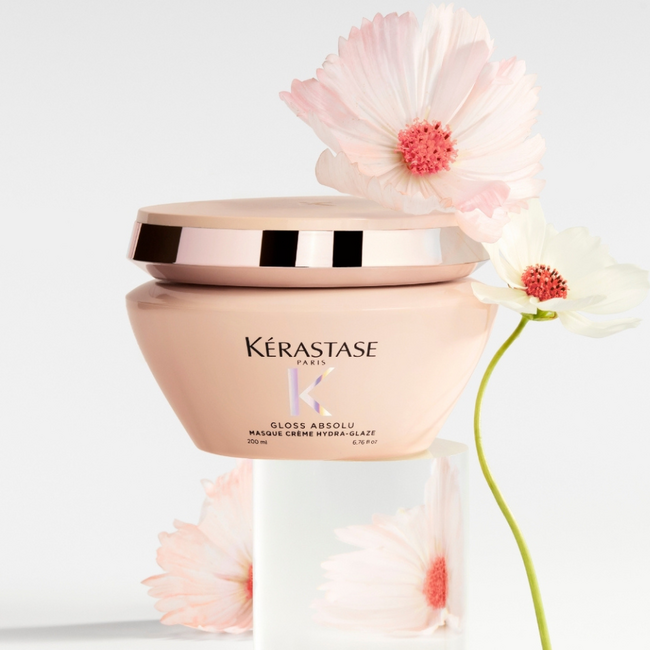 Kérastase – Gloss Absolu – Masque Crème Hydra Glaze | Masque capillaire pour cheveux ternes – 200 ML