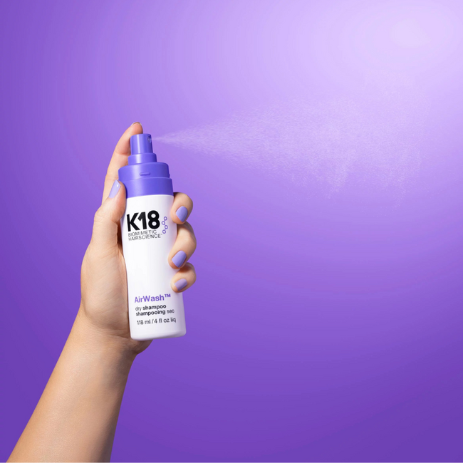 K18 - AirWash | Dry shampoo for damaged or unruly hair - 118 ml