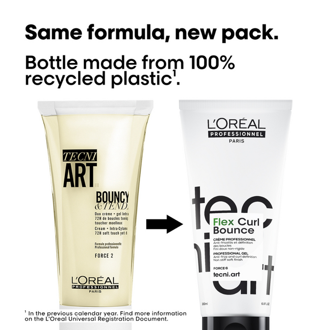 L’Oréal Professionnel - Tecni.Art - Curl Bounce | Crème coiffante pour cheveux bouclés ou frisés - 200 ml