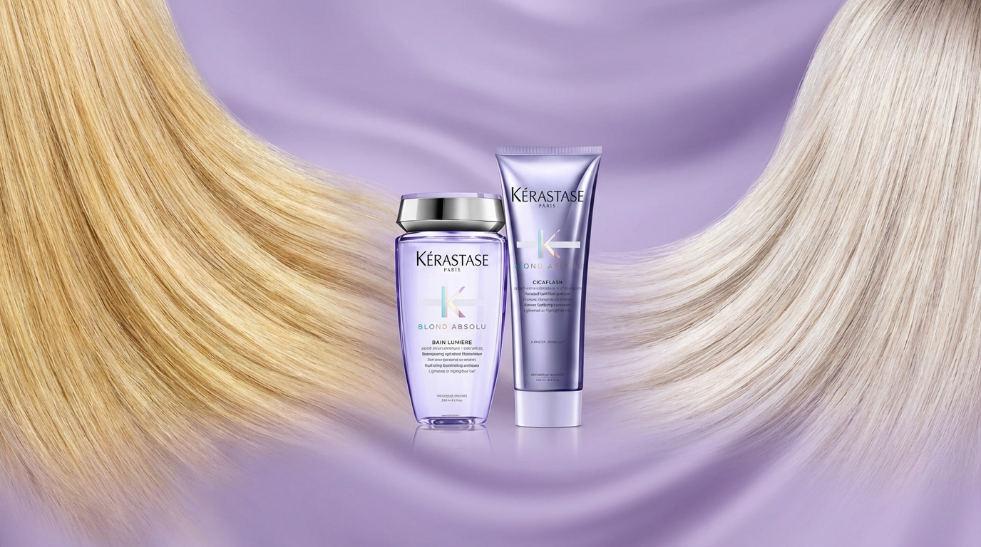 Kerastase zilvershampoo: zo houd je blond haar koel en vrij van gele gloed