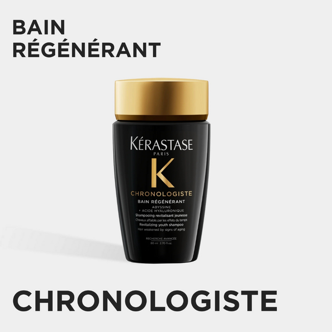 Kérastase – Chronologiste – Bain Régénérant | Shampooing pour cheveux ternes – 80 ml