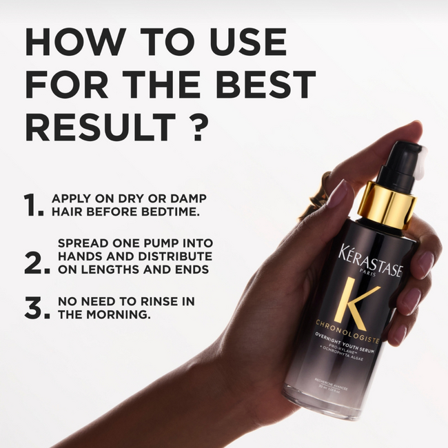 Kérastase – Chronologiste – Overnight Youth Serum | Sérum capillaire pour cheveux ternes – 90 ml