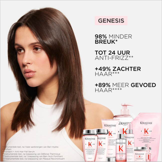Kérastase CombiDeal - Genesis - Bain Hydra-Fortifiant 250 ML & Fondant Renforcateur 200 ML | für dünner werdendes Haar