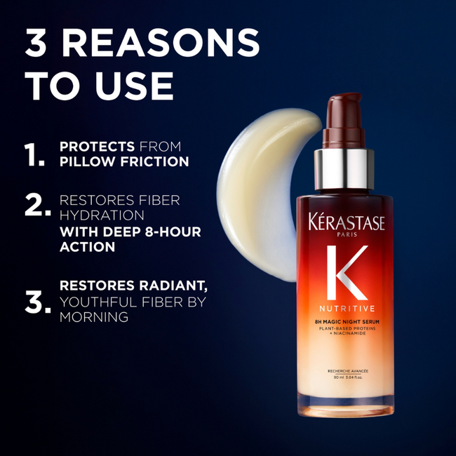 Kérastase CombiDeal - Genesis | Genesis Serum Anti-Chute Fortifiant 90ml & Nutritive 8H Magic Night Serum 90ml  - voor dunner wordend haar